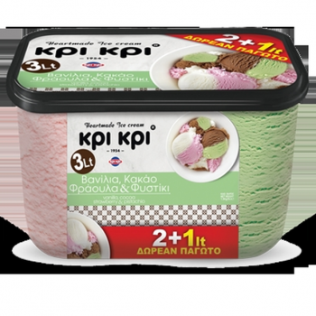 HEARTMADE ΟΙΚΟΓ ΒΑΝΙΛ-ΚΑΚΑΟ-ΦΡΑΟΥ-ΦΥΣΤ (ΔΩΡΟ 50%) 3L